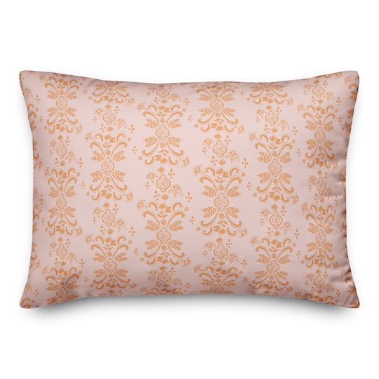 Floral Crest Lumbar Throw Pillow